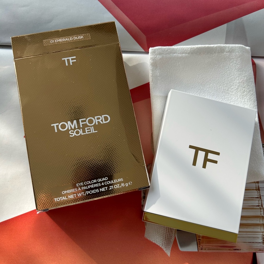🌺Tom Ford Emerald Dusk Soleil Eye Color Quad Eyeshadow Palette 6g fresh new